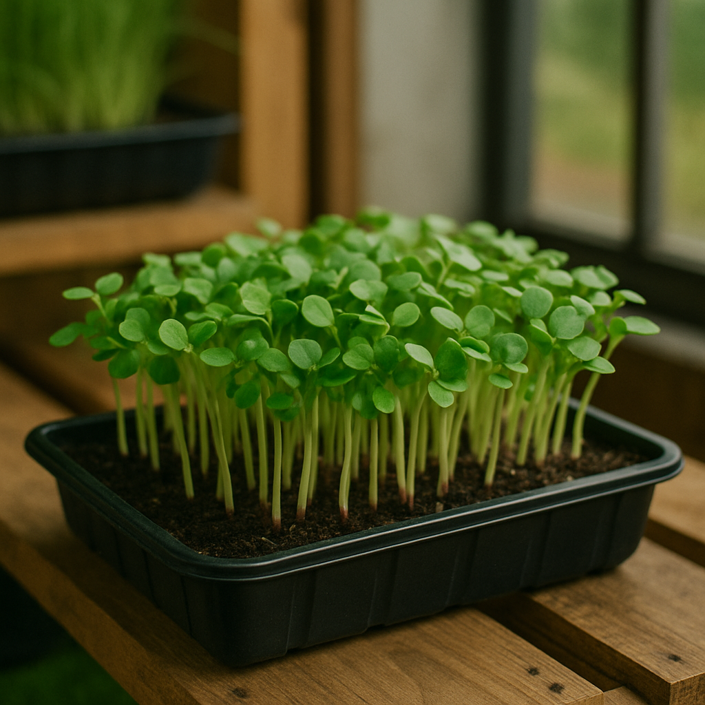 Fresh White Radish Microgreens