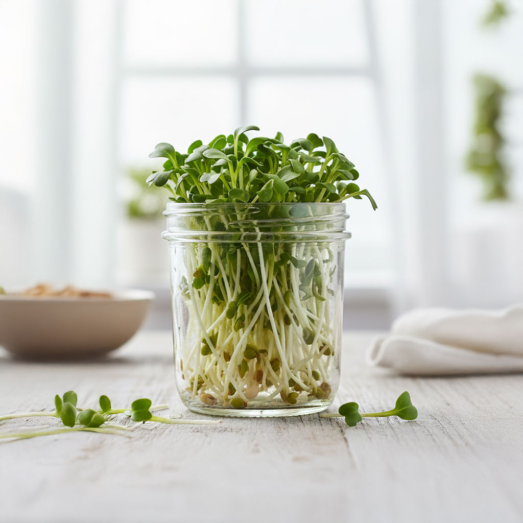 Fresh Radish Sprouts